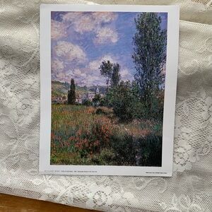 Claude Monet “ Sentier isl Saint- Martin” textured print 1880